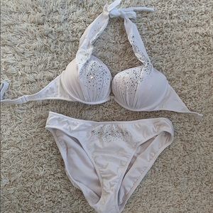 💕Bridal💕Just married white bathing suit